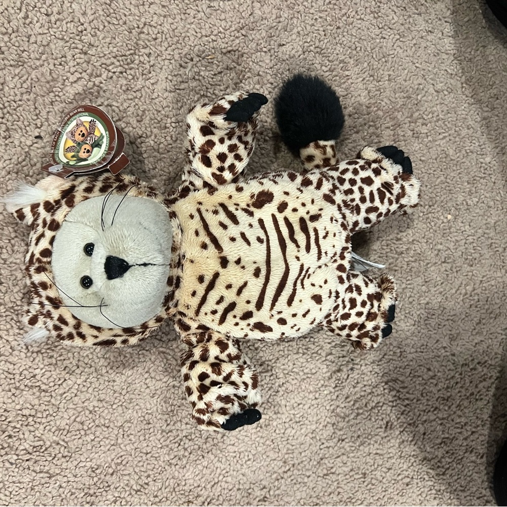 Starbucks Bearista Leopard Print Stuffed Conservation International Bear-2005